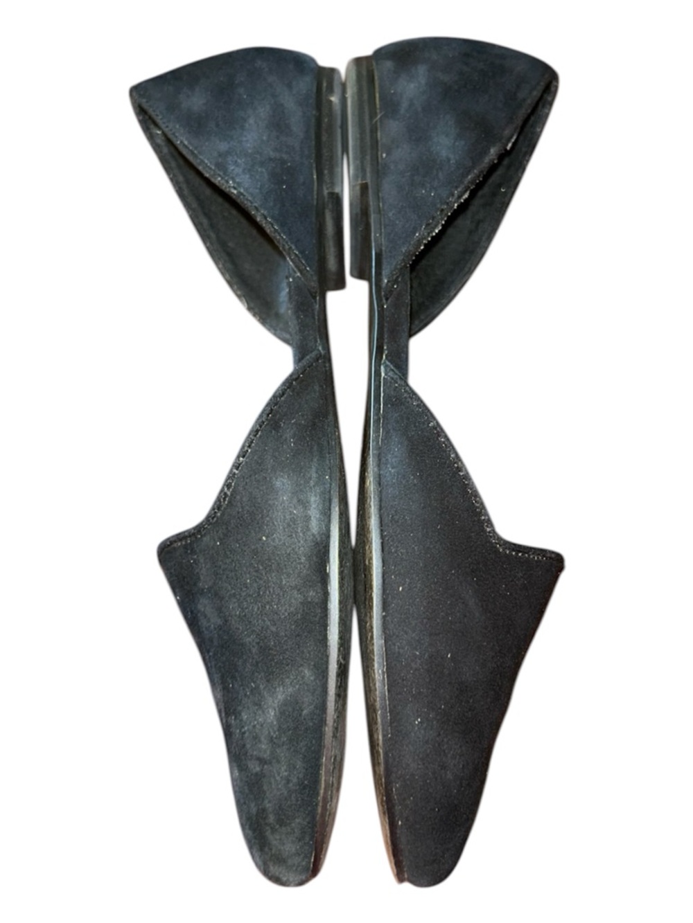 Steve Madden Black Suede D'Orsay Pointed Flats Size 8